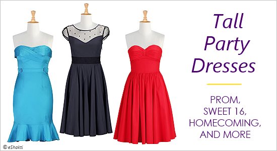 Junior Party Dresses For Tall Girls